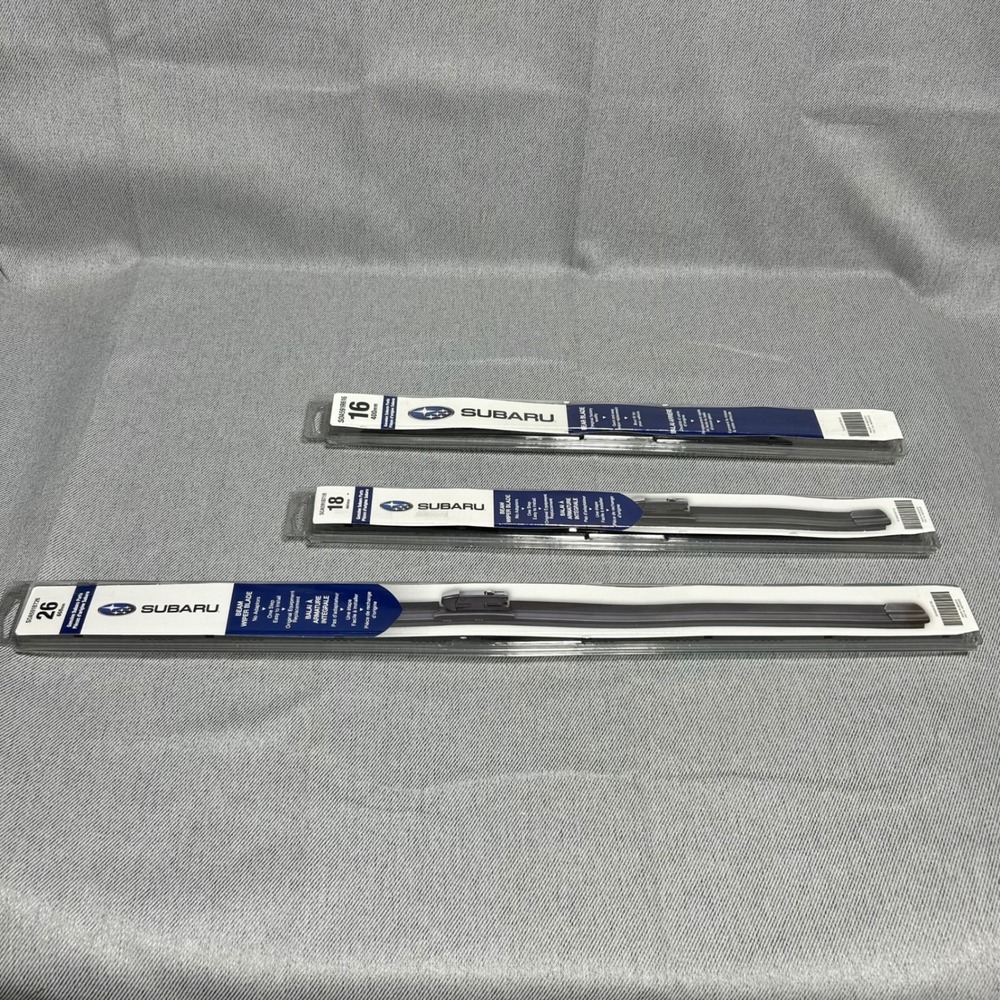 Subaru Outback 20-24 Wiper set 3pc Beam Wiper Blade Set 26 18 16 Black